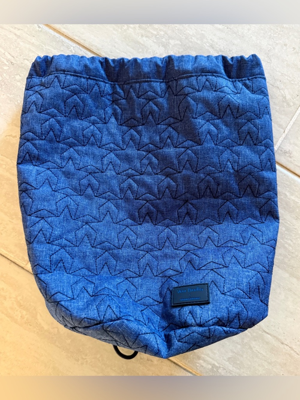 Vera Bradley X Shawn Johnson ReActive Ditty Bag Star Power Blue Rare Collab
